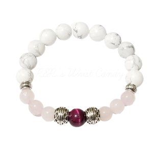Howlite & Rose Quartz Calming Bracelet